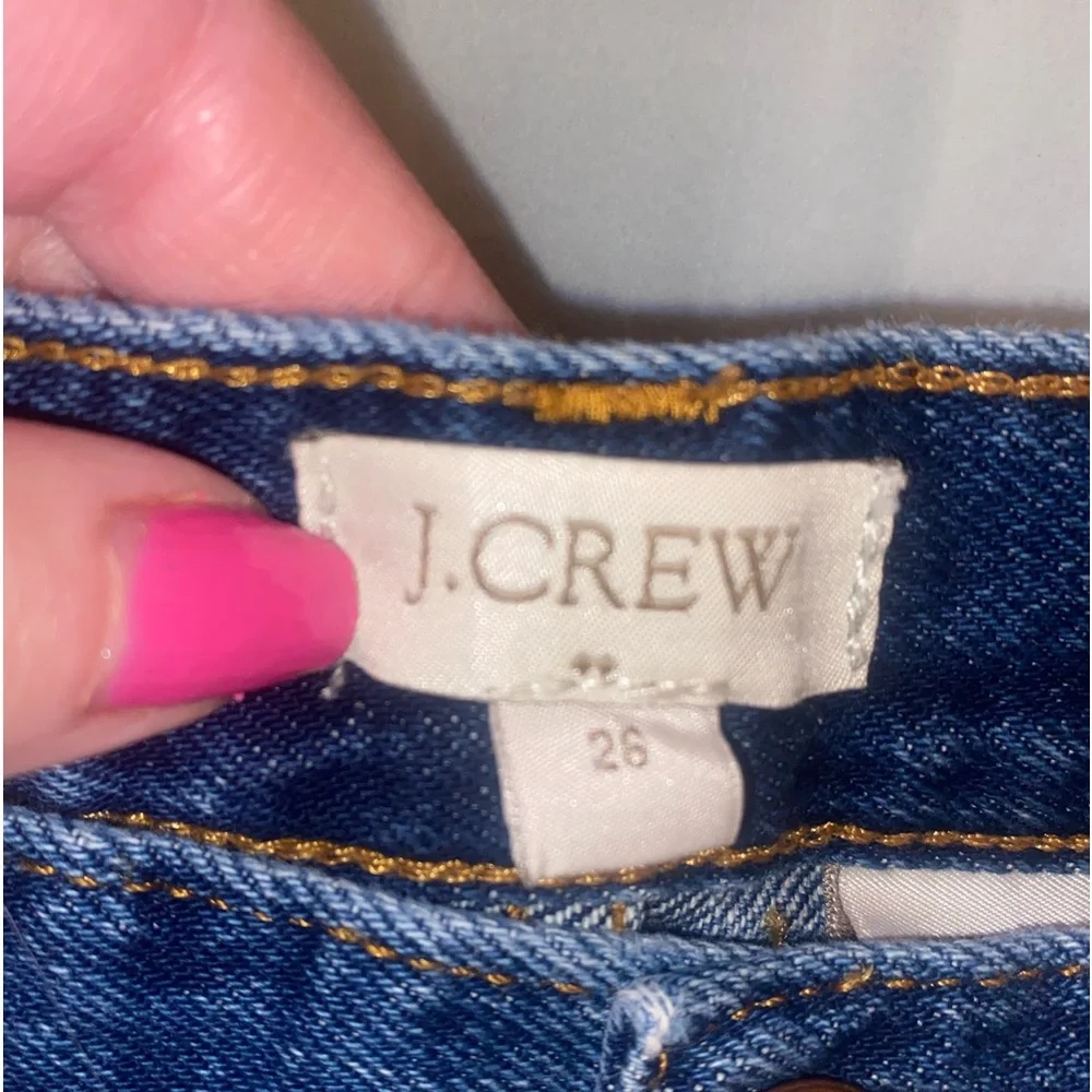 J.Crew 5” Inseam Raw Hem Denim Shorts | Dark Wash | Size 26